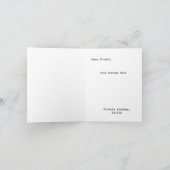 Green Stripe “Will You Be My Bridesmaid?” Proposal 招待状 (内部)