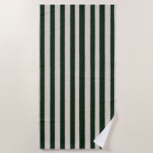 Green striped beach towel ビーチタオル (正面)