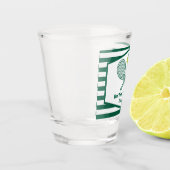 Green Striped Tennis Country Club Custom ショットグラス (左)