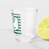 Green Striped Tennis Country Club Custom ショットグラス (右)