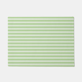 Green Stripes ドアマット