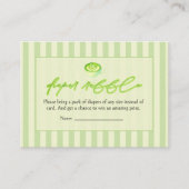  Green Stripes Arch  Matcha  Diaper Raffle  エンクロージャーカード (正面)