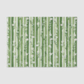 Green Stripes Daisy Flowers Birthday 薄葉紙 (正面)