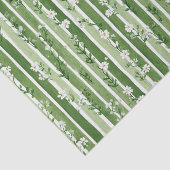 Green Stripes Daisy Flowers Birthday 薄葉紙 (詳細)