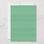 Green Stripes Golf 30th Birthday Party 招待状 (裏面)