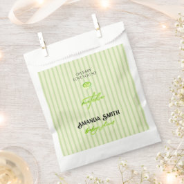 Green Stripes Matcha Baby Shower  フェイバーバッグ