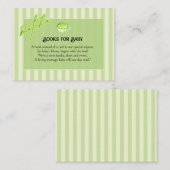  Green Stripes  Matcha  Books for Baby  エンクロージャーカード (正面/裏面)