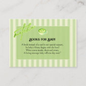  Green Stripes  Matcha  Books for Baby  エンクロージャーカード (正面)