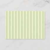 Green Stripes Matcha Diaper Raffle Enclosure Card エンクロージャーカード (裏面)
