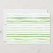 Green Stripes We Moved Y'all Moving Announcement 招待状 (裏面)