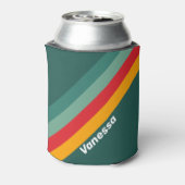 Green Stripes with Name 缶クーラー (缶裏面)