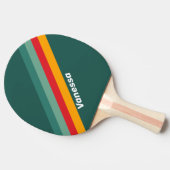 Green Striping with Name 卓球ラケット (横)