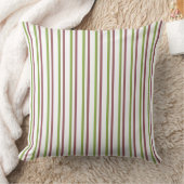 green strips throw pillow クッション (ブランケット)