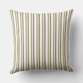 green strips throw pillow クッション (裏面)
