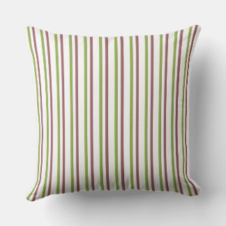 green strips throw pillow クッション