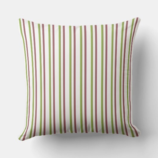 green strips throw pillow クッション (裏面)