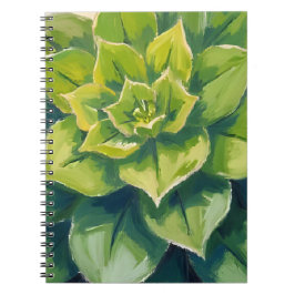 Green Succulent Plant Painting Botanical ノートブック