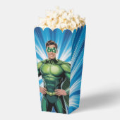 Green Superhero Boys Birthday Party フェイバーボックス (はじけた状態)