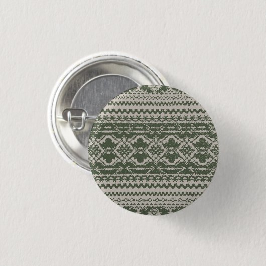 Green Sweater Button 缶バッジ (正面&裏面)