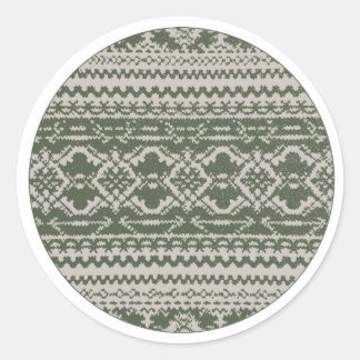 Green Sweater Stickers ラウンドシール