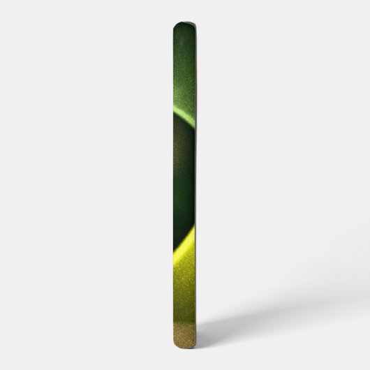 Green Swirl Floral Modern Abstract Art Pattern #23 Samsung Galaxyケース (左側面)