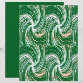 Green swirl Scrapbook Paper (正面/裏面)