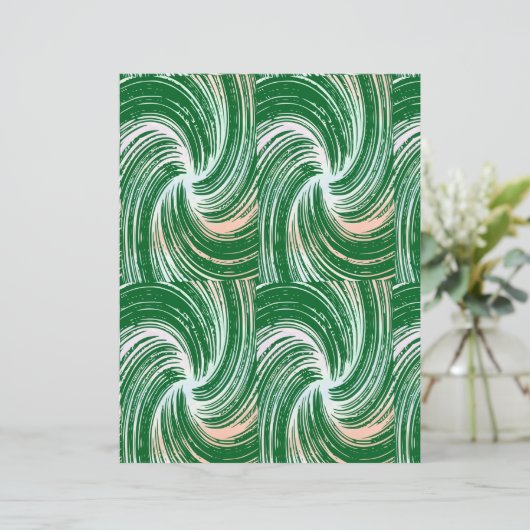 Green swirl Scrapbook Paper (スタンド正面)
