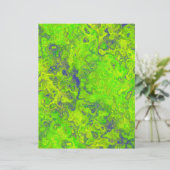 Green Swirly Marble Scrapbook Paper 2-Sided Page (スタンド正面)