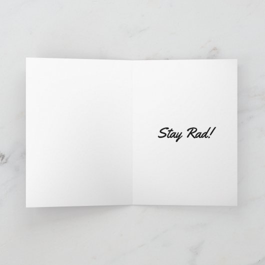 Green Synthwave Greetingsカード シーズンカード (内部)