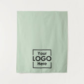 Green Table Runner Banner Business Logo Events タペストリー (正面)