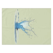 Green Tablecloth with Water Drop Impact テーブルクロス (正面(横))
