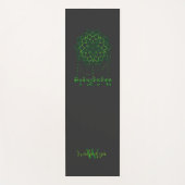 Green Tara Mantra In Tibetan Script With Mandala ヨガマット (正面)
