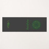 Green Tara Mantra In Tibetan Script With Mandala ヨガマット (正面(横))