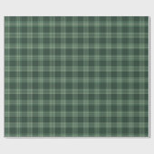 Green Tartan Plaid ラッピングペーパー (フラット)