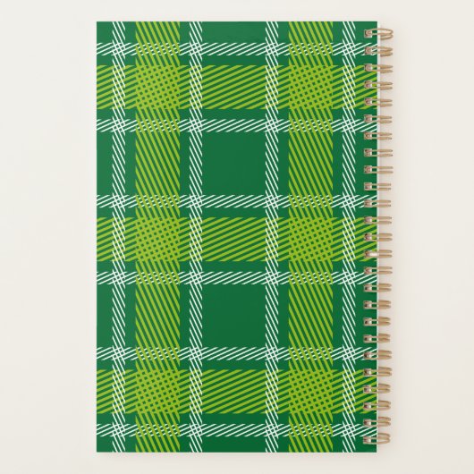 Green Tartan Planner プランナー手帳 (裏面)