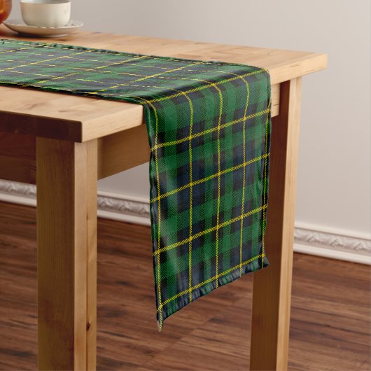 🍀 “GREEN TARTAN” Table Runner – Classic Plaid ショートテーブルランナー (インサイチュ)