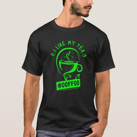 Green Tea Loverソフトウェアエンジニアプログラマおたく Tシャツ (正面)