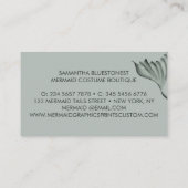 Green teal tail bustier costume mermaid 名刺 (裏面)