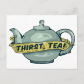 Green Teapot thirst tea ポストカード (正面)
