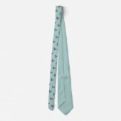 Green tennis tie, racket tie, funny wedding tie ネクタイ (裏面)