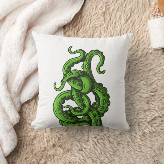 Green Tentacles クッション (ブランケット)