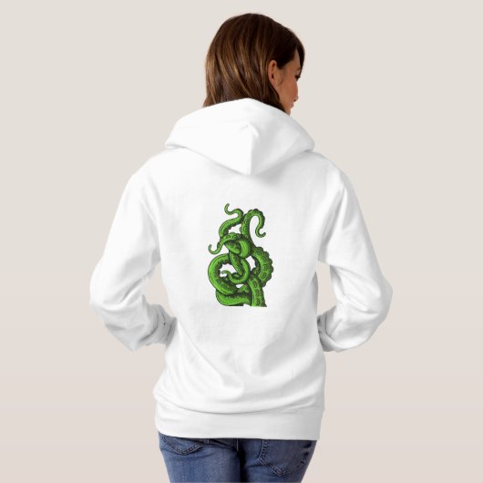 Green Tentacles パーカ (裏面フル)