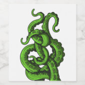 Green Tentacles ワインラベル (シングルラベル)