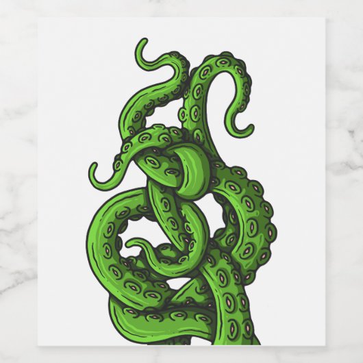 Green Tentacles ワインラベル (シングルラベル)
