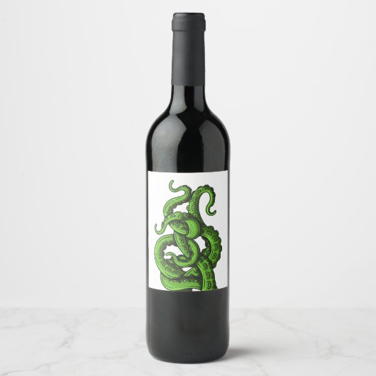 Green Tentacles ワインラベル (正面)