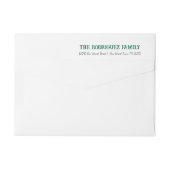 Green Texas JOY Holiday ラップアラウンドラベル (裏面)