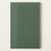 Green Textured 5.5x8.5 Planner for Home or Office プランナー手帳 (裏面)