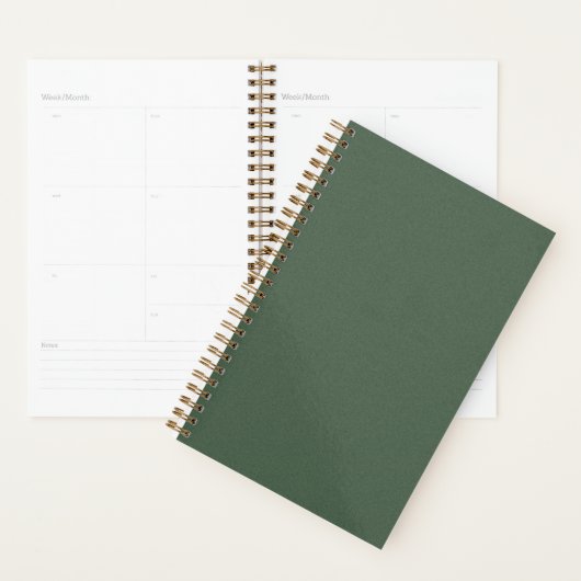 Green Textured 5.5x8.5 Planner for Home or Office プランナー手帳 (ディスプレー)