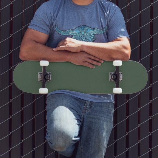 Green Textured Skateboard Modern Sleek Design スケートボード (室外3)