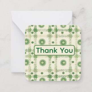 Green Thank You Card ノートカード
